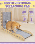 Modern Felt L-Shape Cat Scratcher