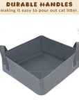 Portable Foldable Cat Litter Box – Perfect for Travel and Easy Cleanup Anywhere