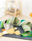 Fish Adventure Cat Sniffing Mat Tunnel