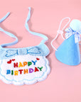 Pet Birthday Party Bib and Hat