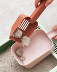 2-in-1 Cat Litter Scoop with Caddy Holder