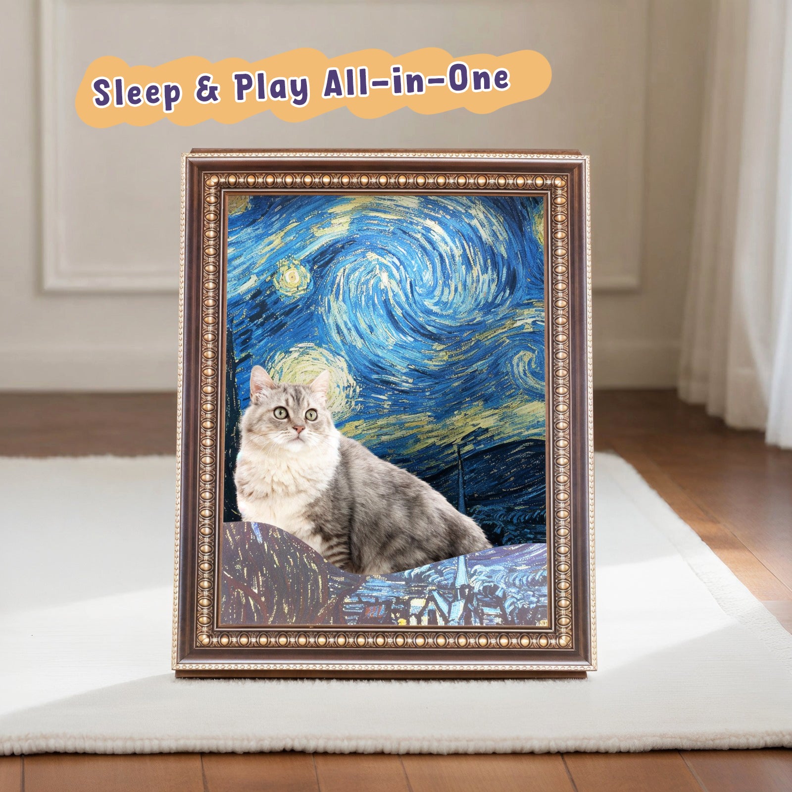 3D Retro Art Cat Scratcher