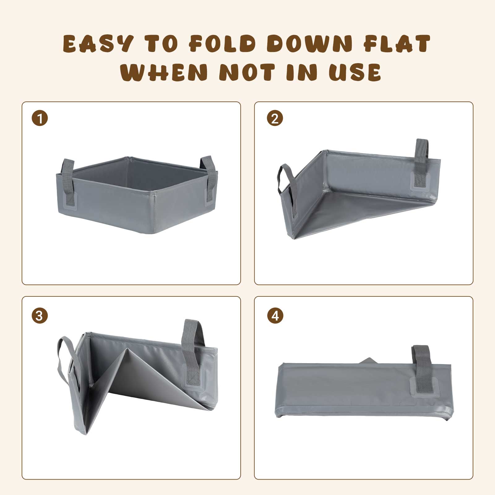 Portable Foldable Cat Litter Box – Perfect for Travel and Easy Cleanup Anywhere