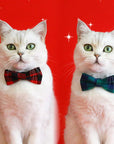 Christmas Plaid Cat Collar-Adjustable Anti-Choking Elegance