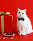 Christmas Plaid Cat Collar-Adjustable Anti-Choking Elegance