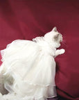Charming Cat Wedding Gown with Bow