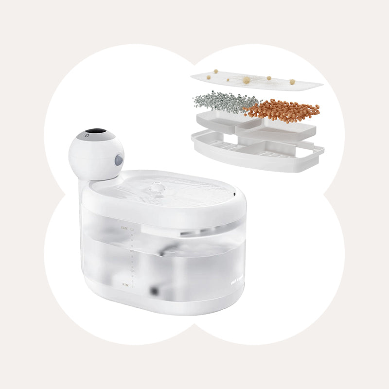 77oz / 2.1L Wireless Smart Cat Water Fountain