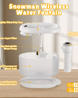 77oz / 2.1L Wireless Smart Cat Water Fountain