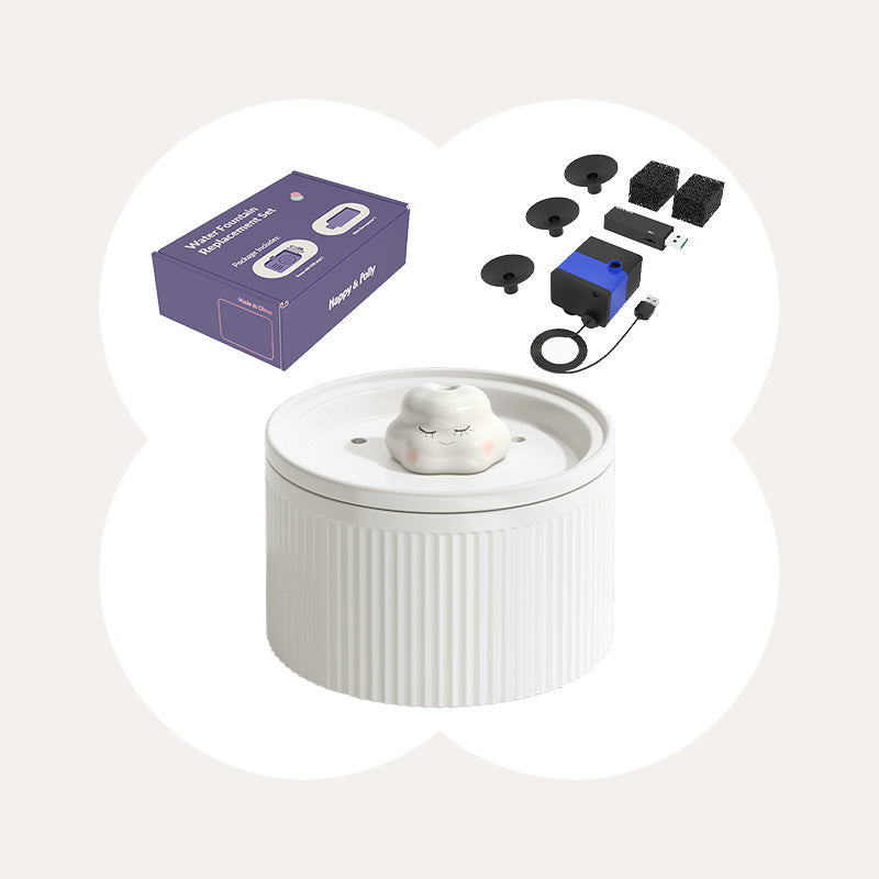 Cloud Cat Water Fountain: Enhanced Filtering for Refreshing Hydration