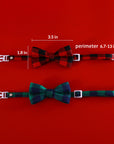 Christmas Plaid Cat Collar-Adjustable Anti-Choking Elegance