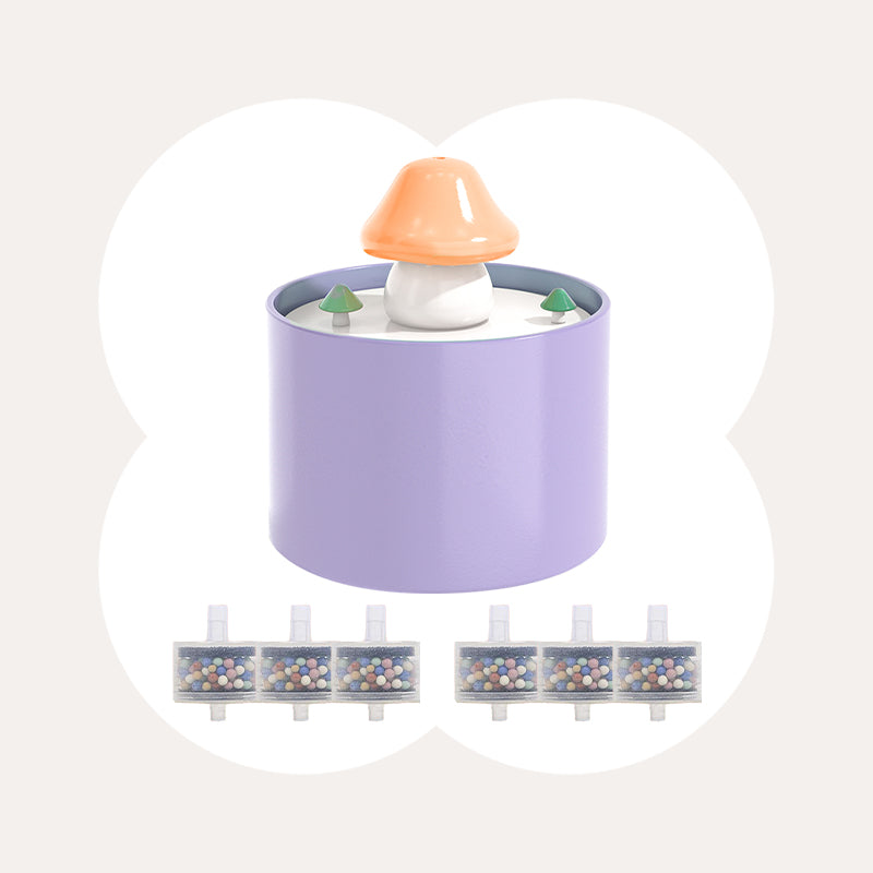 Mushroom Cat Water Fountain