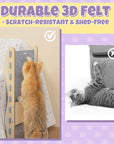 Modern Felt L-Shape Cat Scratcher
