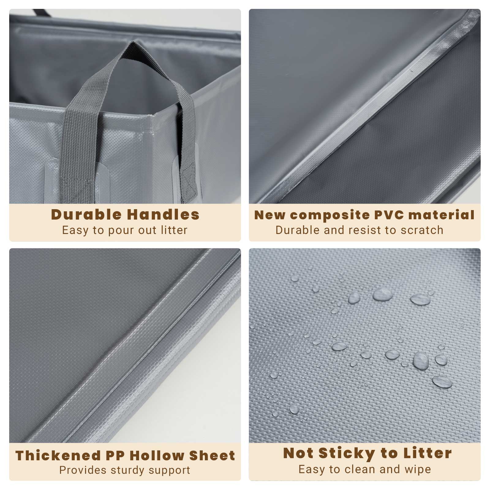 Portable Foldable Cat Litter Box – Perfect for Travel and Easy Cleanup Anywhere