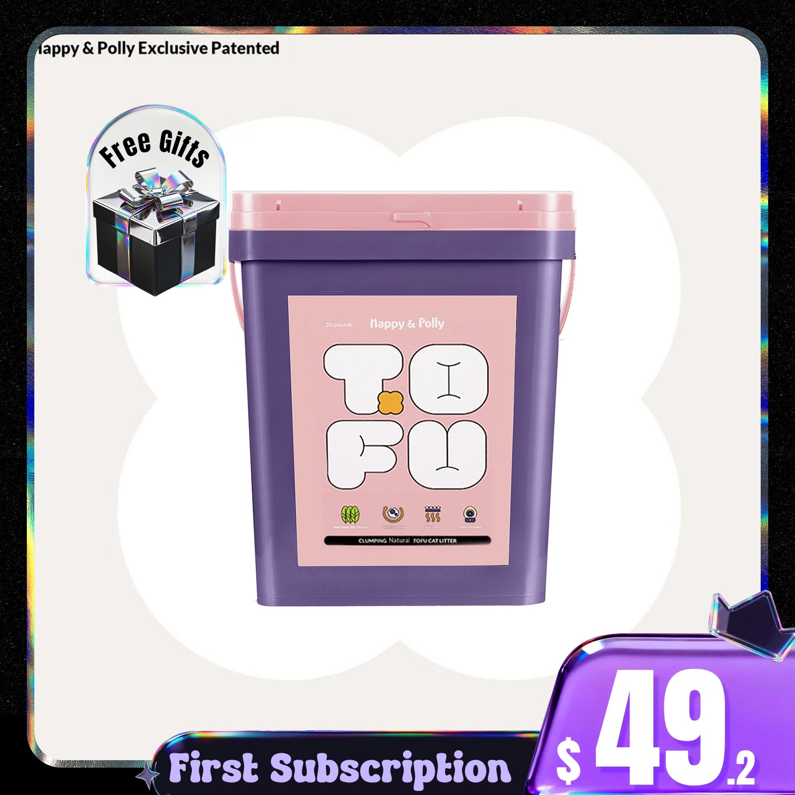 Clumping Natural Tofu Cat Litter