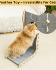 Modern Felt L-Shape Cat Scratcher
