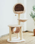 ront view of the Bird Nest Cat Tree