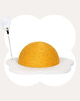 Front view of the Egg Series Cat Sisal Scratcher Toy, a stylish and interactive scratching post for cats.