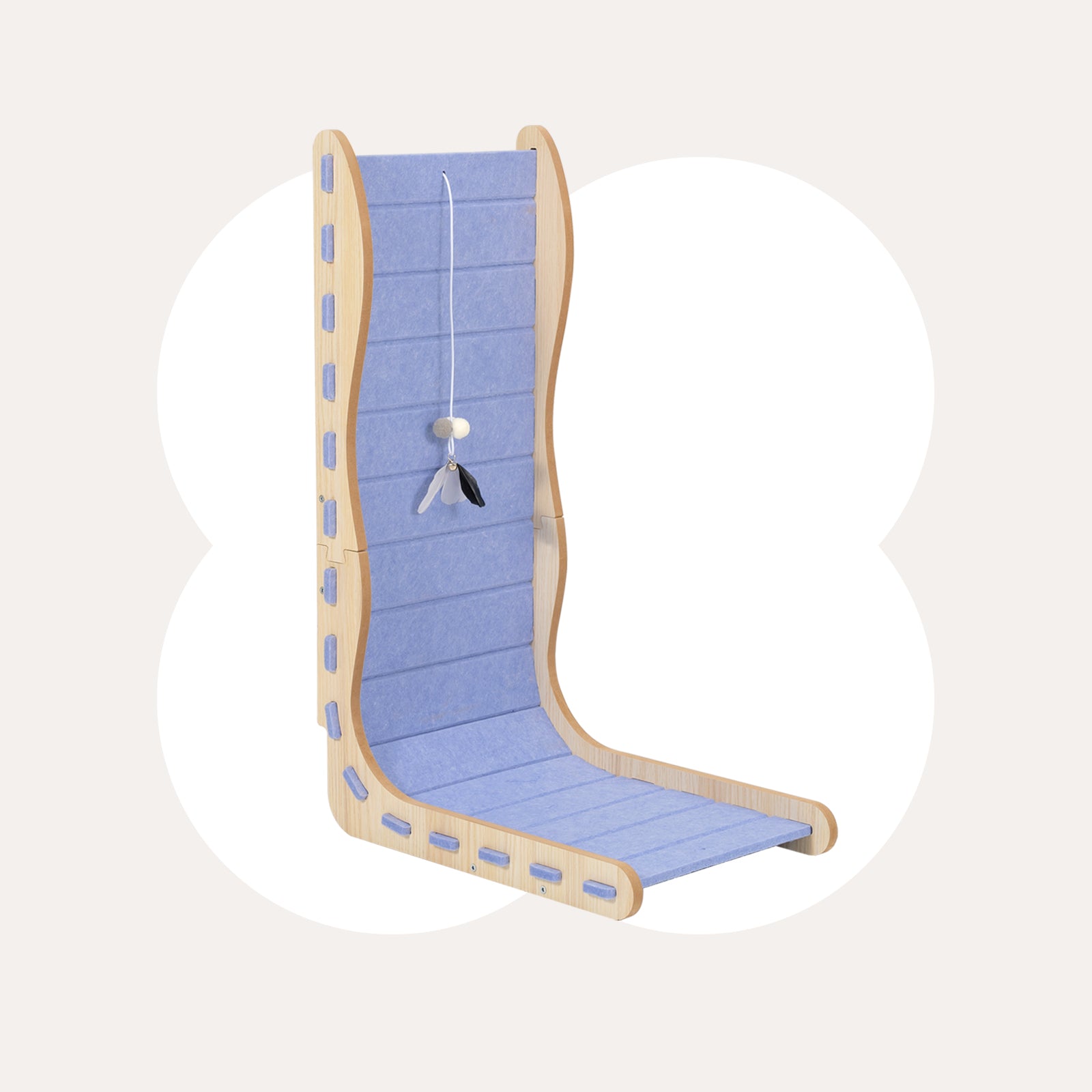 Modern Felt L-Shape Cat Scratcher