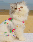 Flower Embroidery Cat Dress