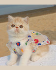 Flower Embroidery Cat Dress