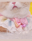 Bow Lace Saliva Towel Cat Bib