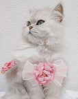 Pink Camellia Cat Harnesses