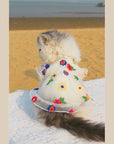 Flower Embroidery Cat Dress