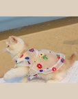 Flower Embroidery Cat Dress